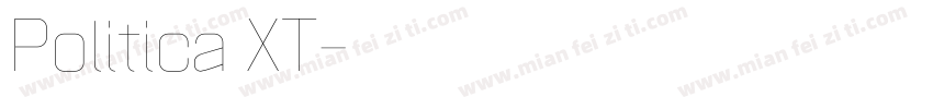 Politica XT字体转换